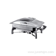 Hydraulic Style Chafing Dish With Glass Window Lid